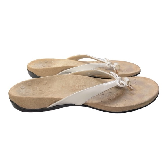 Vionic Flip Flop Bella I| Toe Post
Sandal w/ Bow
White Sz 10 - Picture 3 of 9